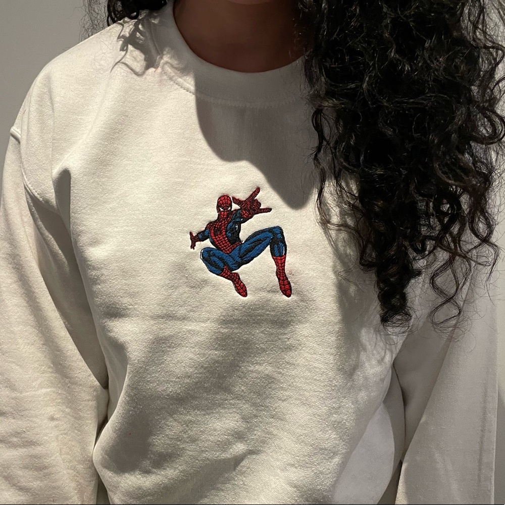 Spider-Man Embroidered crewneck